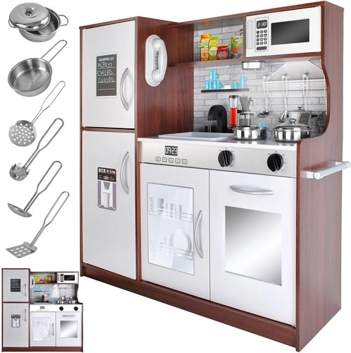 Grande cuisine en bois XL avec lumière et sons pour enfants – 22114