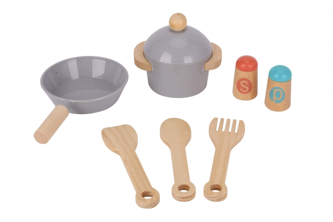 Houten kinderkeuken TOOKY TOY met accessoires
