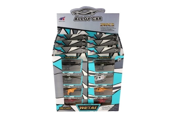 Metalen en plastic helikopter voor kinderen 10 cm
