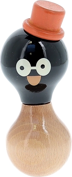 Houten rammelaar pinguïn René