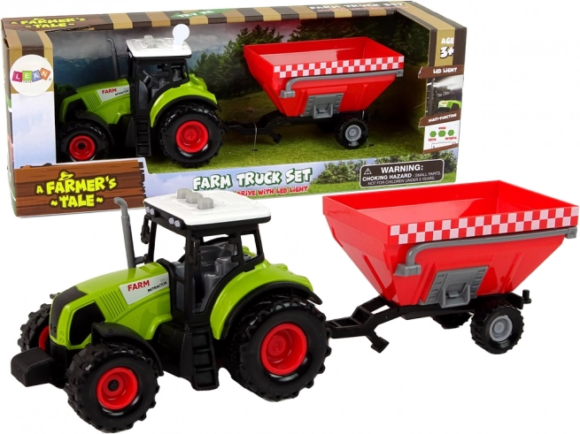 Tractor with Sound and Removable Trailer FARM for Children