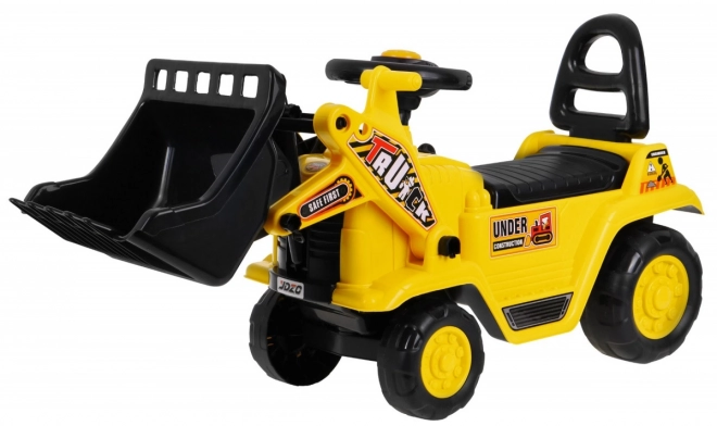 Children's Pedal Bulldozer with Helmet
