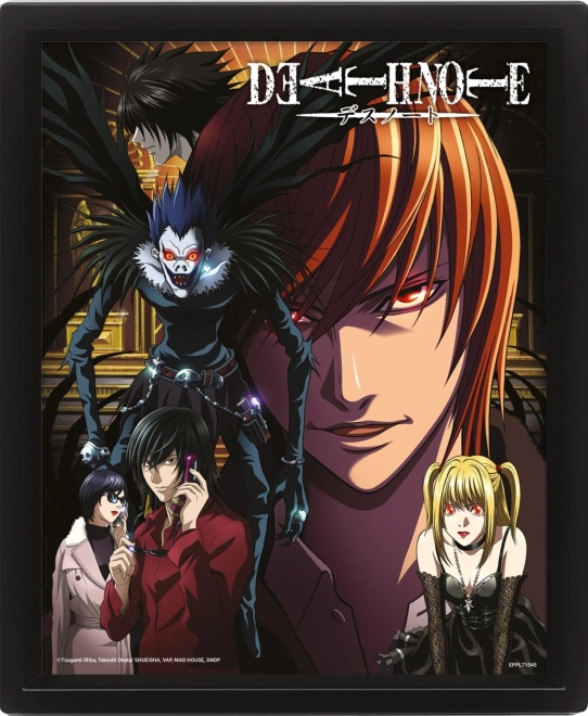3D Picture with Lenticular Effect DEATH NOTE