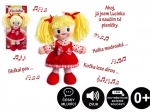 Soft rag doll Lucinka 30 cm – sings in Czech