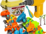 Constructieset dinosaurussen 4-in-1 met boor en schroevendraaier voor kinderen
