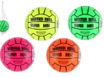 Mini waterbal 14 cm in net – 4 neonkleuren