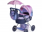 Poussette pliable pour poupées avec parasol et sac Magic Bubble 60 cm