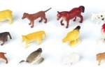 Ensemble de 12 petits animaux de la ferme 5 cm