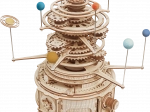 Wooden mechanical model of the Solar System ROKR Orrery 3D puzzle
