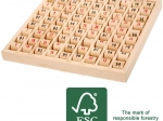 Small Foot multiplication board with FSC wooden rollers