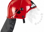 Kinderbrandweerhelm MSA met opklapbaar vizier – rood