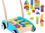 Holz-Lauflernhilfe mit Bausteinen für Kinder