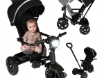 Tricycle Fix Elite enfant avec fonction poussette 2-en-1 noir
