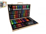Kreatives Mal- und Zeichenset, 180-tlg., im Holzkoffer 47 × 30 × 4,5 cm