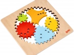 Spirographe en bois GOKI – kit de dessin créatif pour enfants