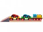 Wooden Freight Train with Cars and Tracks BIGJIGS RAIL