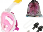 Full Face Foldable Snorkeling Mask Pink S/M