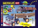 Merkur Baukasten LKW – Metall-Konstruktionsset mit 202 Teilen, 10 Modelle