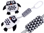 Contrast Hanging Toy Owl