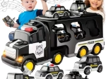 Woopie transporteur de police avec 5 véhicules, lumières et sons