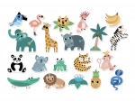 Vilac hölzerne Dschungel-Magneten für Kinder
