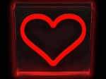 Led neon lampje hart rood 2kids toys