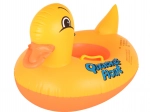 Inflatable baby float with seat, duck design, max. 15 kg (1–3 years)