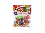 Colorful retro C-shapes – 150 plastic pieces