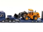 Siku camion MAN avec remorque surbaissée et chargeuse sur pneus JCB 1:87