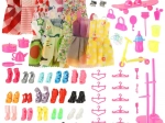 Clothes and Accessories for Dolls - Mega Set of 85 Pieces