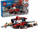 LEGO City F1 pitstop en monteurs met FERRARI-monoracer