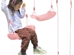 Kinderschaukel am Seil rosa