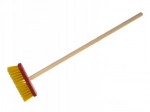Teddies red children's broom with wooden handle