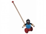 Wooden Push Toy Mole with Jingle Bells