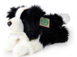 Chien en peluche Border Collie couché écologique