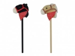 Plüsch-Steckenpferd mit Sound 80 cm, schwarz