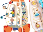 Grote houten multifunctioneel educatief speeltje Raket van Tooky Toy