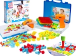 Kit de construction pour enfants avec perceuse et vis - 151 pièces