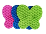 Reflexzonen-Massagematte für die Füße, Kunststoff 36 × 38 cm, 3 Farben
