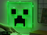 Minecraft neonlamp Creeper voor aan de muur