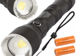 Militärische taktische Taschenlampe Bailong mit LED Cree XHP160 und Zoom