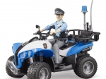 Bruder blauwe politie quad met figuur
