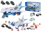 Avion de police avec 6 voitures