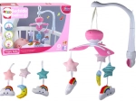 Pink Crib Mobile with Music Sky