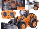 RC bouwbulldozer met beweegbare arm en lichten