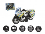 Police motorcycle 12 cm with light and sound, Czech speaking