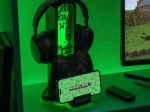Minecraft Kopfhörerhalter mit Lichteffekten