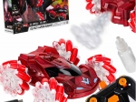Voiture RC avec effet fumée et LED, rouge