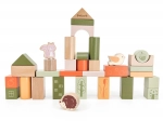 Wooden Building Blocks POLARB – Animals, Montessori, 50 pcs
