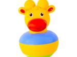 Non‑topple giraffe toy with bell (roly‑poly)